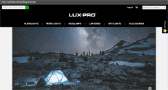 Desktop Screenshot of luxproflashlights.com